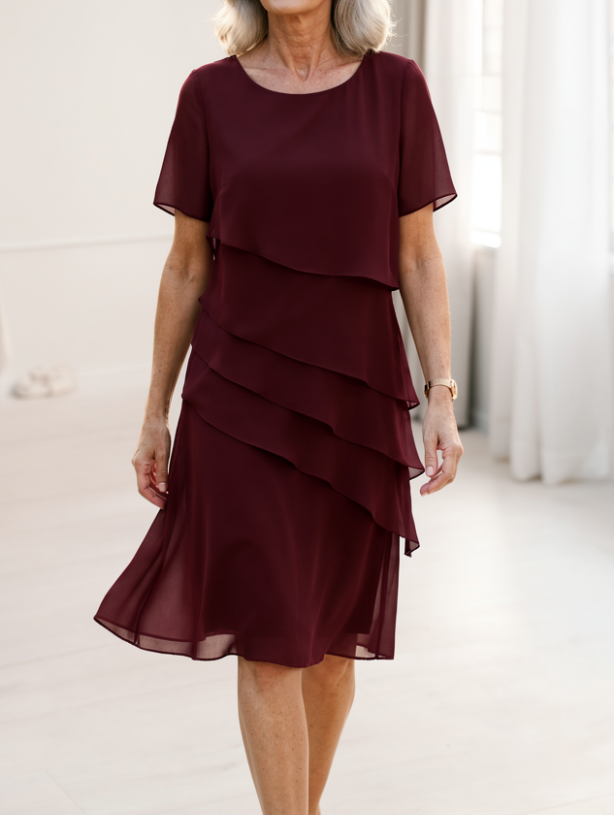 Juliette | Vestido elegante volante básico