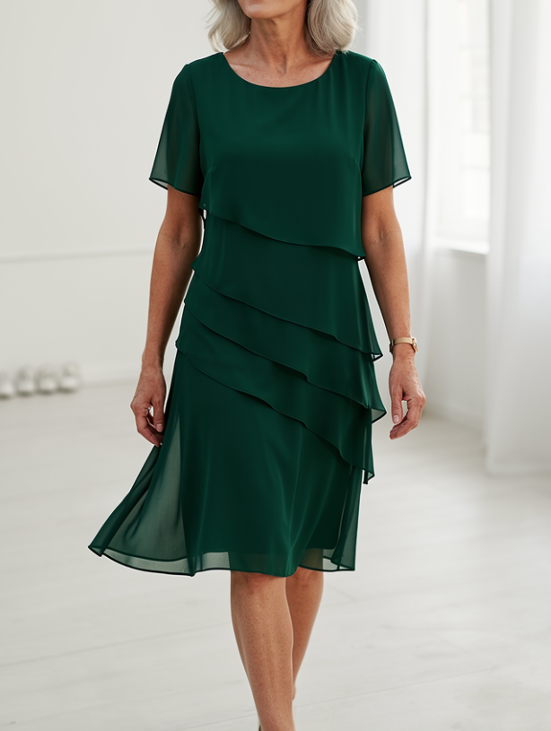 Juliette | Vestido elegante volante básico