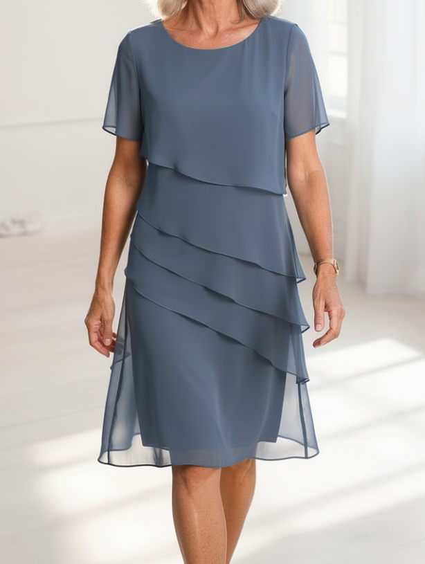Juliette | Vestido elegante volante básico