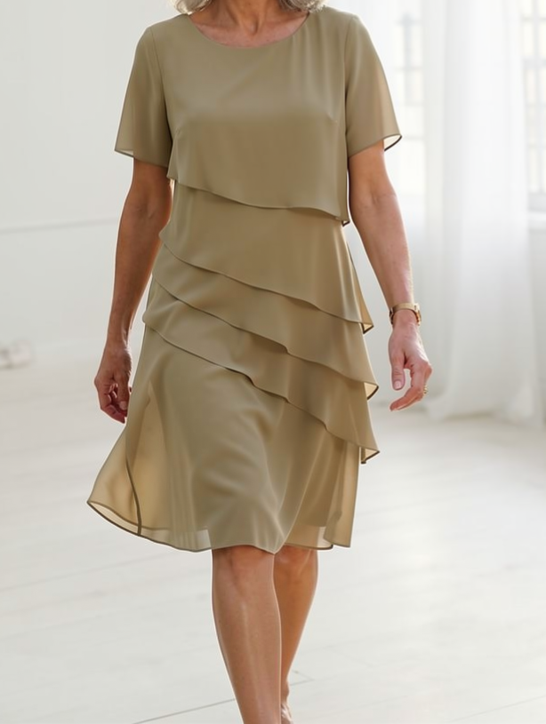 Juliette | Vestido elegante volante básico