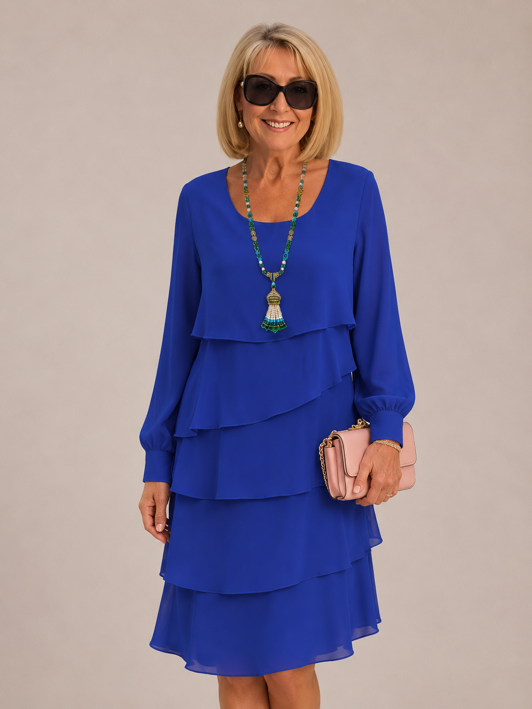 Madeleine | Vestido elegante manga larga clásico