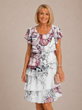 Colette | Vestido elegante con estampado "dibujo floral"