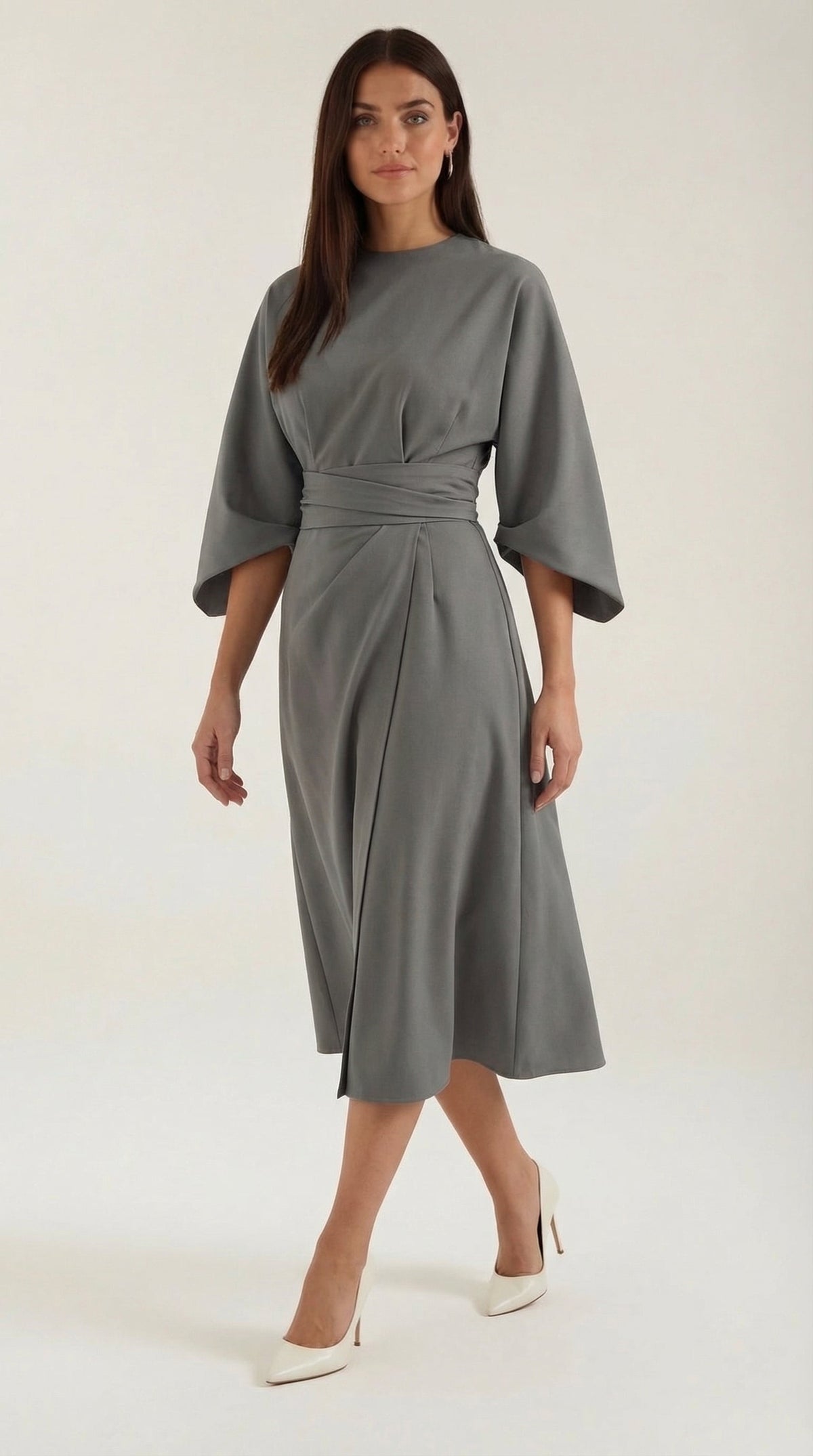Maxi Vestido Ana con Cinturón en la Cintura