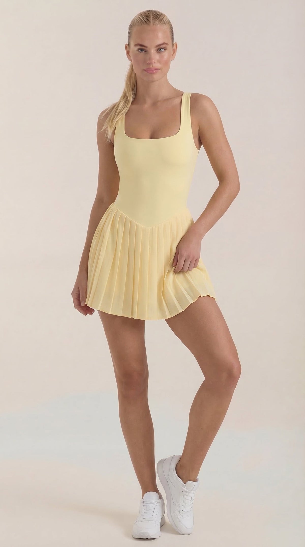 Vestido Corto Plisado Deirdre